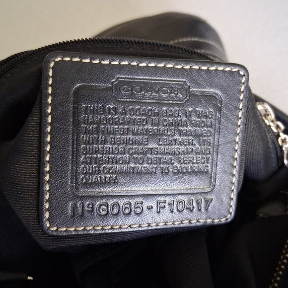 Coach F10417 Signature C Jacquard & Leather Trim Crossbody/Shoulder Bag - Picture 3 of 16